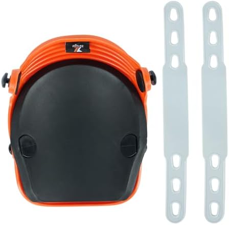 15-431 Ultraflex Non-Skid Premium Protective Gear with Flexible Design Plastic Kneepad, Orange