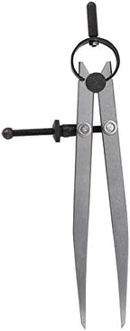 ZLKSKER 6 Inch Adjustable Lockable Steel Divider Wing Leather Compass