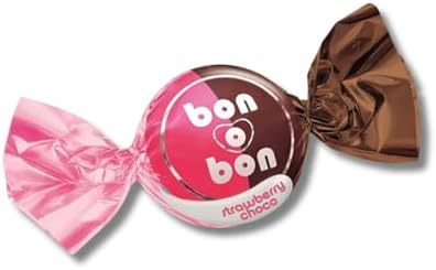 Bon O Bon Strawberry & Chocolate Truffles - Pack of 2 Chocolate Covered With Creamy Strawberry Filling - 5.29 oz. By Lyza's Sweets & Treats