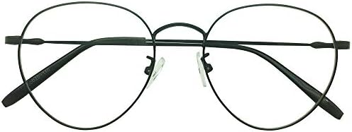 Classic Reading Glasses Mens Womens +4.00 Readers Black Metal Frames Eyewear