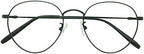 Classic Reading Glasses Mens Womens +1.75 Readers Black Metal Frames Eyewear