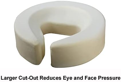 Therapist’s Choice Universal Headrest Face Cushion Face Pillow for Massage Table and Massage Chair (Black), 13 x 13 x 4 Inch