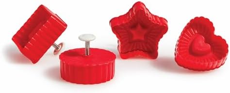 King Arthur Baking Company Thumbprint Pop Out Cookie Cutters, 4 Piece Set, For Embossed Thumbprint And Filled Cookies For Holiday And Everyday Baking
