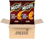 AMBARII McCoy's Flame Grilled Steak Flavour Ridge Cut Potato Crisps Pack of 6 x 2