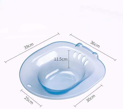 predolo Cleansing Basin for Sitting Bath, Toilet Seat Sink for Women, Blue A
