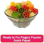 SHENKY Colorful Mix Fryums, Flower papad, Ready to Fry Papad Snacks, Flower fryums - 400 Gm