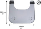 PEPE Mobility Wheelchair Tray with Cup Holder, Removable and Easy-to-Fit Table for Adults, Grey, Accessories for Wheelchairs