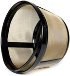 2-PACK Gold Reusable 8-12 Cup Basket Coffee Filter for Mr. Coffee Coffee Makers and Black & Decker Coffee Maker