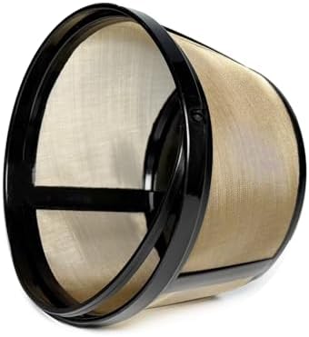 2-PACK Gold Reusable 8-12 Cup Basket Coffee Filter for Mr. Coffee Coffee Makers and Black & Decker Coffee Maker