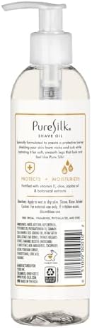 Pure Silk Warm Vanilla Shave Oil for Women | Shaving Oil for Smooth Shave, All Skin Types | Hydrating Vitamin E, Aloe, Botanical Extracts Protects & Moisturizes | 7.7 FL OZ (Pack of 1)