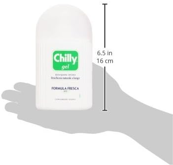 Chilly:"Formula Fresca" ("Fresh Formula") Gel Intimate Cleanser 6.76 Fluid Ounce (200ml) Package (Pack of 2) [ Italian Import ]