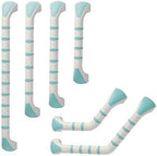 Gordon Ellis Prima Angled Grab Bar 13-inch Mint/White (Eligible for VAT Relief in The UK)