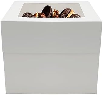 3 sets Cake Boxes 12x12x10 inches with Boards Bakery Boxes for Cakes