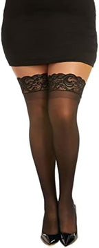 Dreamgirl Women's Sheer Thigh High Socks
