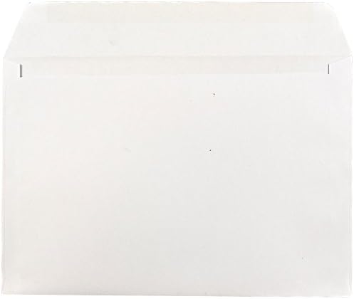 JAM PAPER 7 1/2 x 10 1/2 Booklet Commercial Envelopes - White - 50/Pack