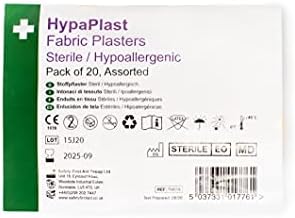 Safety First Aid Group HypaPlast Fabric Plasters, Assorted (20)