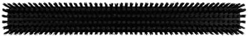 Vikan 31959 24" Heavy-Duty Push Broom, Soft/Stiff, Black