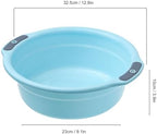 Zerodis Large Capacity Wash Basin with Anti Slip Thicken Plastic Easy to Carry Multi Functional Design for Home Dormitory (Medium)