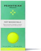 Pedestrian Project Foot Massage Balls (2-Pack) — Smooth Rubber Trigger-Point Tools for Plantar Fasciitis, Arch & Heel Pain Relief — Deep Tissue Myofascial Release & Reflexology