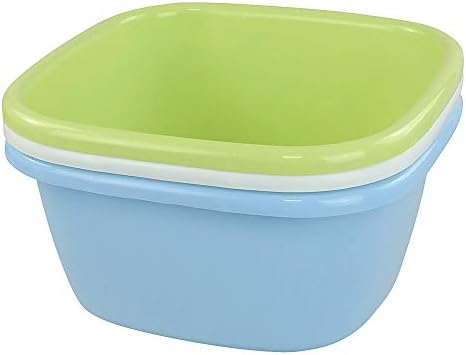 Plastic Square Dish Pan, Washing Basin, 16 Quart, 3 Packs
