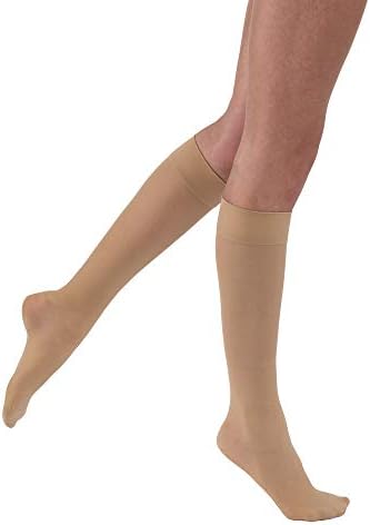 JOBST 121501 BSN Medical Compression Stocking, Knee High, 20-30mmHg, Closed Toe, Medium, Natural