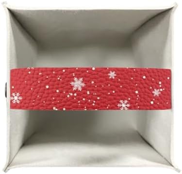Christmas Penguin Tissue Box Cover Square Leather Tissue Holder Container for Bathroom Red Xmas Paper Box Holder Decorative Organizer for Tabletop