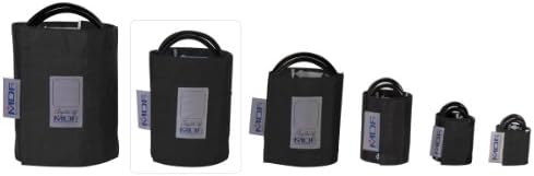 MDF Instruments Latex-Free Large Adult Replacement Blood Pressure Monitor Cuff - Double Tube - Black (MDF2080460-11)
