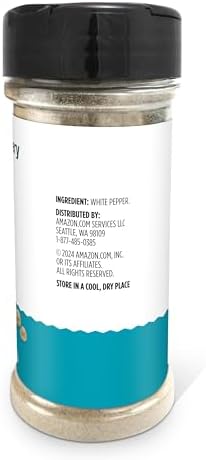 Amazon Grocery, Ground White Pepper, 3 Oz