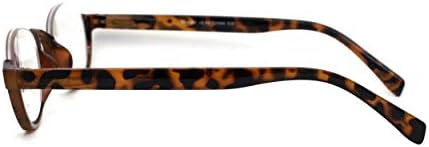 SA106 Bottom Half Plastic Rim Round Oval Powered Reading Glasses