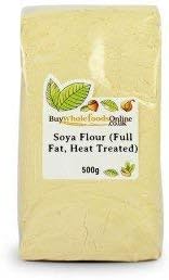 Buy Whole Foods Soya Flour (Full Fat, Heat Treated) (500g)