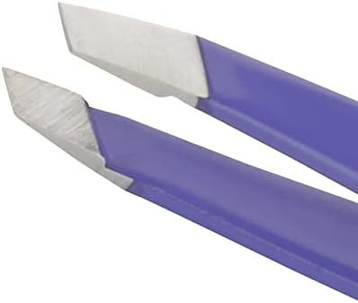 Tweezerman Mini Slant Travel Tweezers for Eyebrows, Travel Tweezers for Eyebrows, Facial Hair (Blooming Lilac)