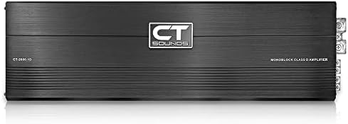 CT Sounds CT-2000.1D Compact Class D Car Audio Monoblock Amplifier, 2000 Watts RMS