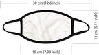 WIRESTER Set Of 2 Pack Unisex Cloth Face Mask Washable and Reusable, 2 Layer Fabric Face Cover Fashionable Design