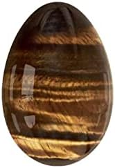 Undrilled Yoni Egg Natural Stone Jade Egg for Kegel Exercise Rose Quartz Yoni Egg,Tiger Eye,45x30mm