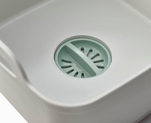 Joseph Joseph Wash & Drain Kitchen Dish Tub Wash Basin with Handles and Draining Plug, 9 liters/2.3 Gallons
