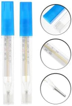 2Pc Glass Oral Temperature Adult: Free Clinic Armpit Fast Reading Fever Indicator
