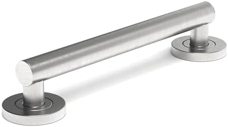 ADA Compliant Grab Bar, 500lbs Weight Support for Bath Safety (12 inch, Brushed Nickel)