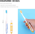 EasyHonor 20 Pack Bulk Travel Toothbrush with Folding Portable Design and Soft Bristles, for Camping, Hiking, Travel, School