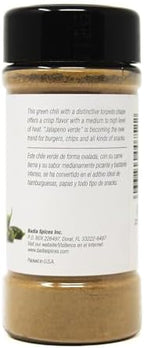 Badia Ground Jalapeno, 2 oz – Green Chili Powder Jalapeño Spice - Zesty Flavor, Medium Heat for Tacos, Meats, Salsa & Chili