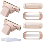2 Count Razor Replacement Heads Replacement for Flawless Nu Razor, Rose Gold Plated Body Replacement Head with Covers