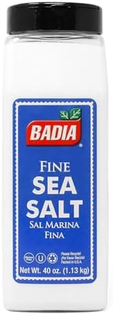 Badia Sea Salt, Fine Ground 40 oz – Pure & All-Natural - Kosher