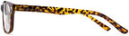 Readers Readers.com Reading Glasses: The Williamsburg Bifocal, Plastic Retro Square Style for Men and Women - Yellow Tortoise, +1.25