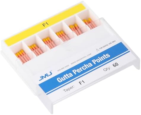 JMU Gutta Percha Points, #F1, 60pcs/Pack