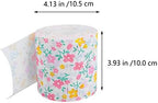 jojofuny Printed Toilet Paper Rolls 2-Pack Floral Pattern Soft Disposable Napkins for Bathroom Home Office Travel 4.13X4.13X3.93In