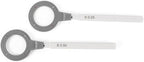 2 pcs Eyeglasses Round Optical Cross Cylinder Lens Optical Instruments diopters (0.25/0.5) (±0.25 1pc ±0.5 1pc)