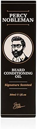 Percy Nobleman Beard Oil 99% Naturally Derived Signature Scented Blend. Beard Conditioning Oil With a Special Mixture of Quality Ingredients that Softens and Conditions your Facial Hair - 1 Fl Oz