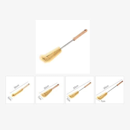 2 Pcs Bottle Brush, Flexible Brush Handle, Brush Head, Reusable Clean Brush, for Most Bottles Clean (30cm Narrow)