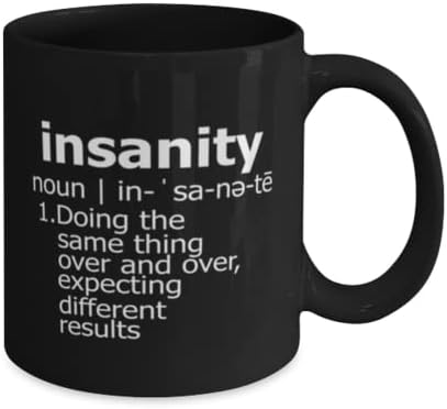 Teegarb Letter Blanket Coffee Mug Funny Insanity Definition Sarcasm