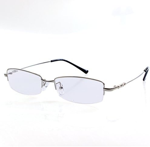 Computer Reading Glasses Mens Womens Half Rim +2.25 Silver Color Radiation Protection Readers