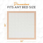 Inspire XL Super Absorbent Bed Pads for Chronic Incontinence 30 x 36 Ultra Thick 100 Grams | Bed Pads Disposable Adult Elderly Care | Chucks Disposable Underpads for Incontinence (50 Count)